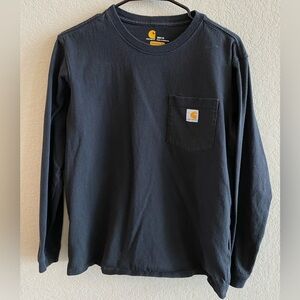 Carhartt - Long Sleeve Shirt, Size 8/10 M - Black
